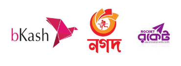 We accept bKash, Nagad, Rocket etc